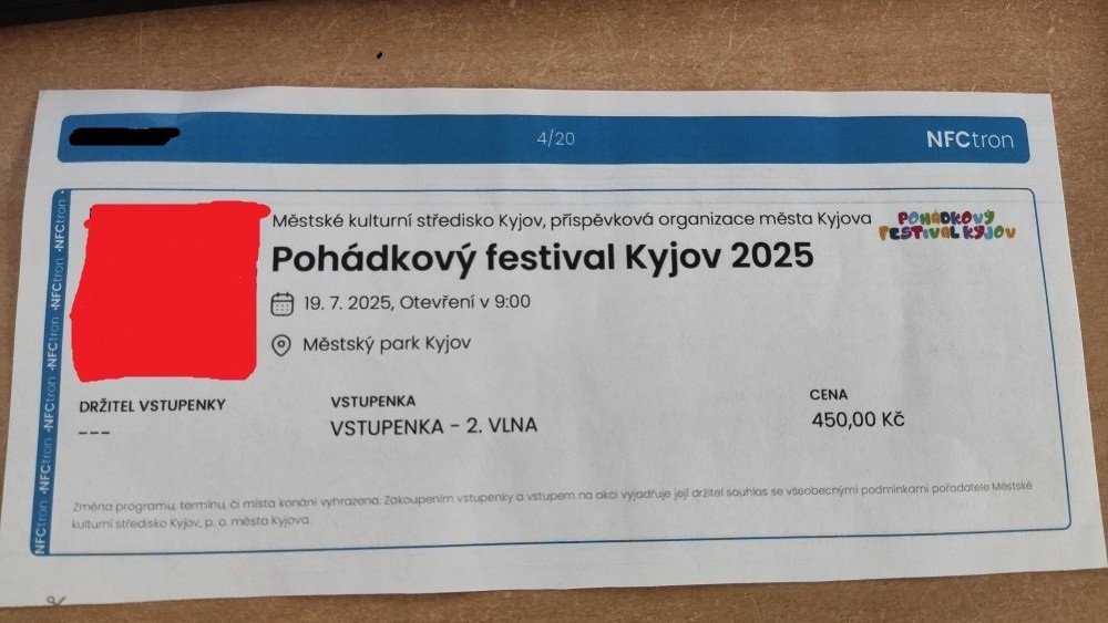 vstupenka Pohádkový festival Kyjov 2025