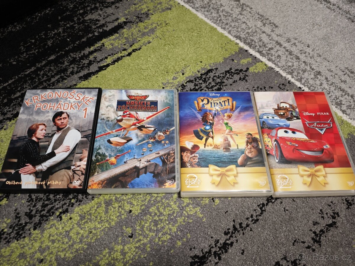 DVD pohádky - Auta, Piráti, Letadla, Krkonošské pohadky