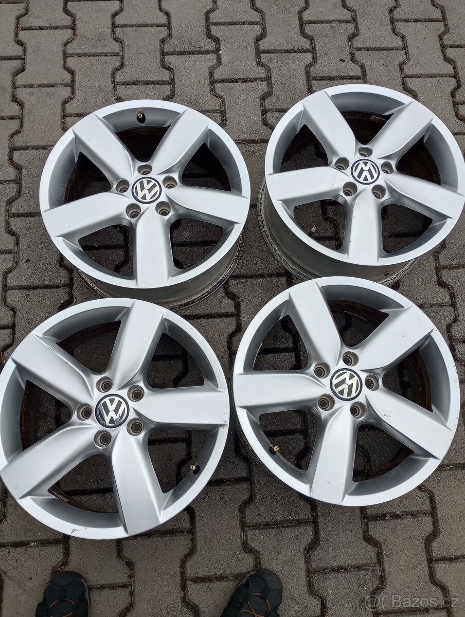 Alu litá kola BORBET 17" ORIGINÁL VOLKSWAGEN,5x112mm