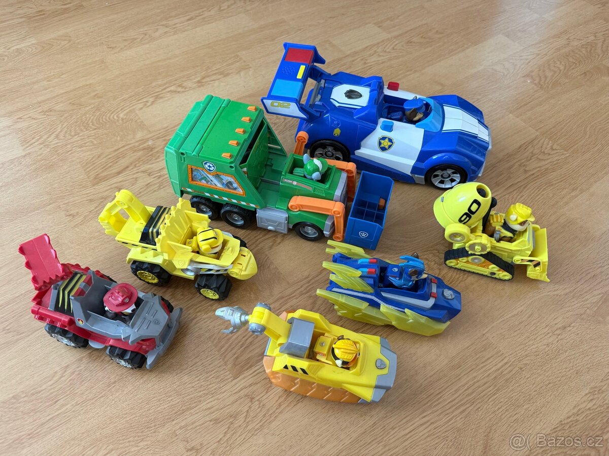 Sada aut Tlapkové patroly se zvukovými a světelnými efekty