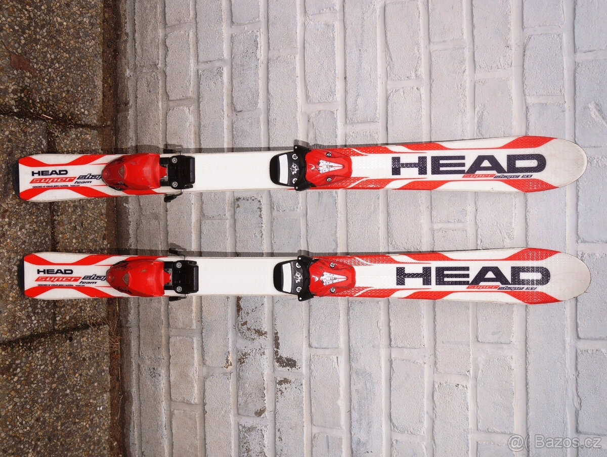 Carvingové dětské lyže 97 cm Head Supershape Team, bezvadné.