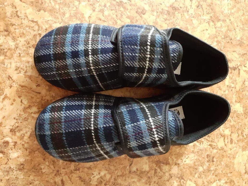 Pánské bačkory na suchý zip, zateplené, vel. 42