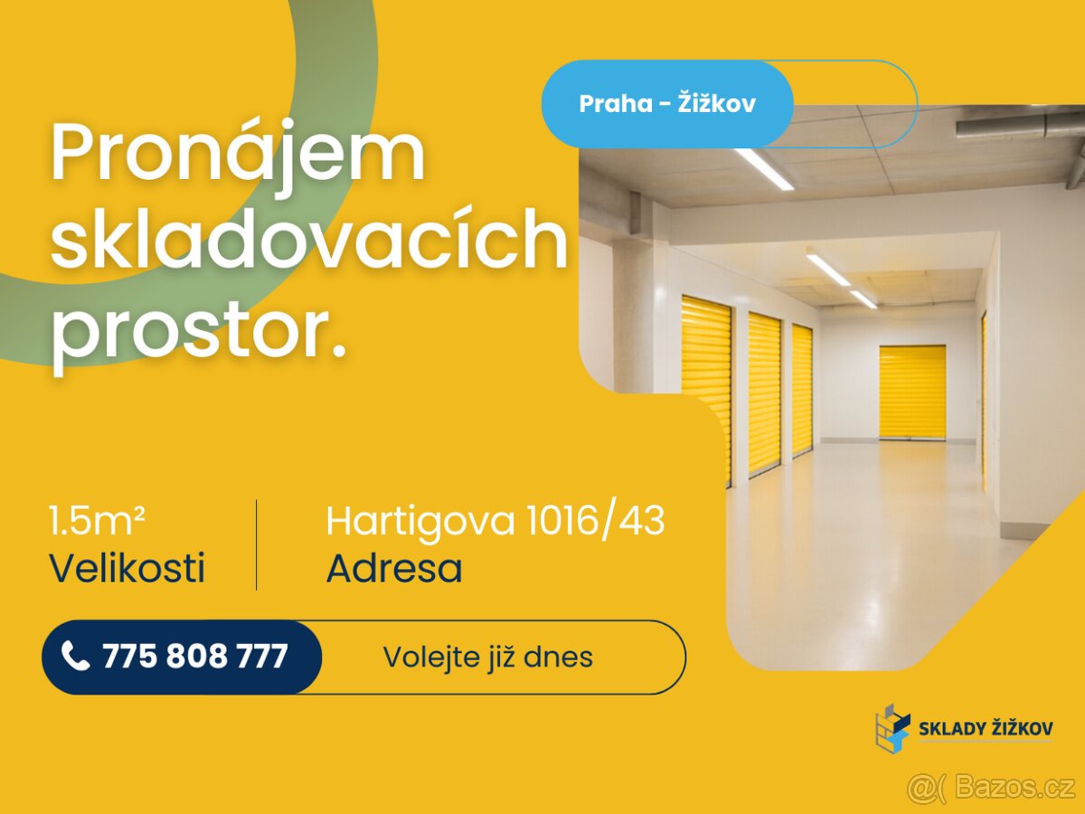 Pronájem skladu 1,5 m² - Praha, Žižkov