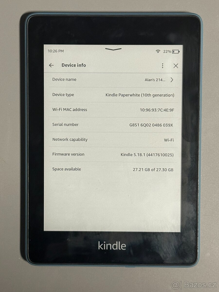 Amazon Kindle Paperwhite 10. gen čtečka knih 32GB
