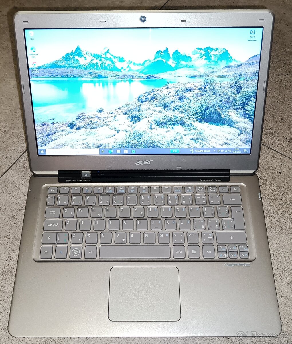 Acer Aspire S3,i5-2467M,WIN 10,SSD 250GB,13.3 palců