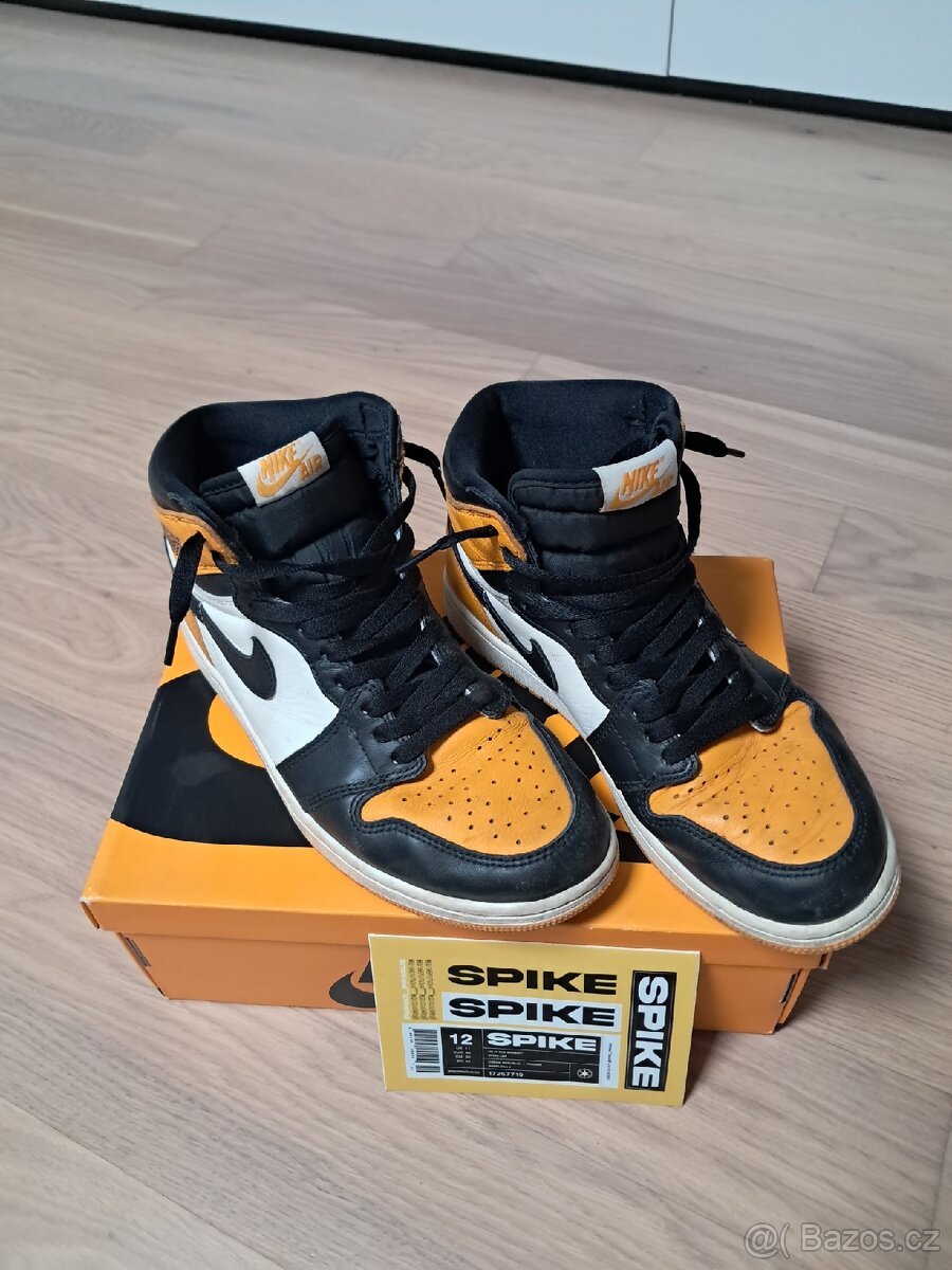 Jordan 1 high yellow toe (taxi)