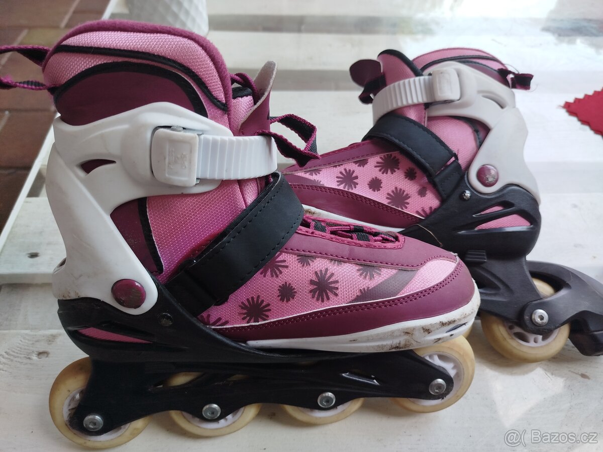 Dívčí inline brusle zvětšovací 33-37