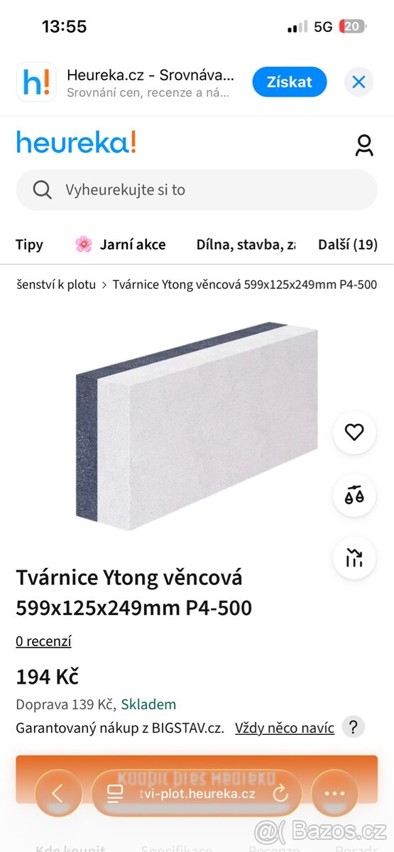 Věncovky zateplené - ytong