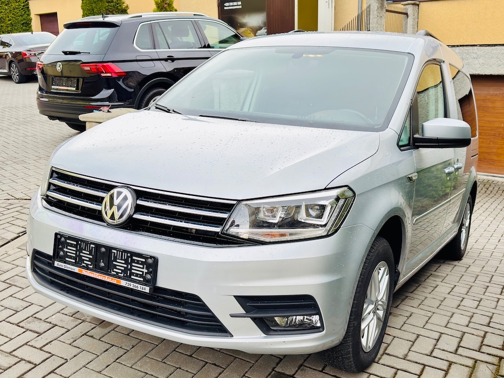 VW CADDY 2.0 TDI 75kW ACC,LED,Vyhř.okno,2021,120tkm,TAŽNÉ