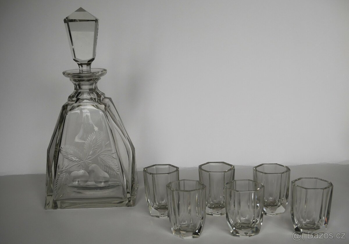 Likérová souprava Art Deco
