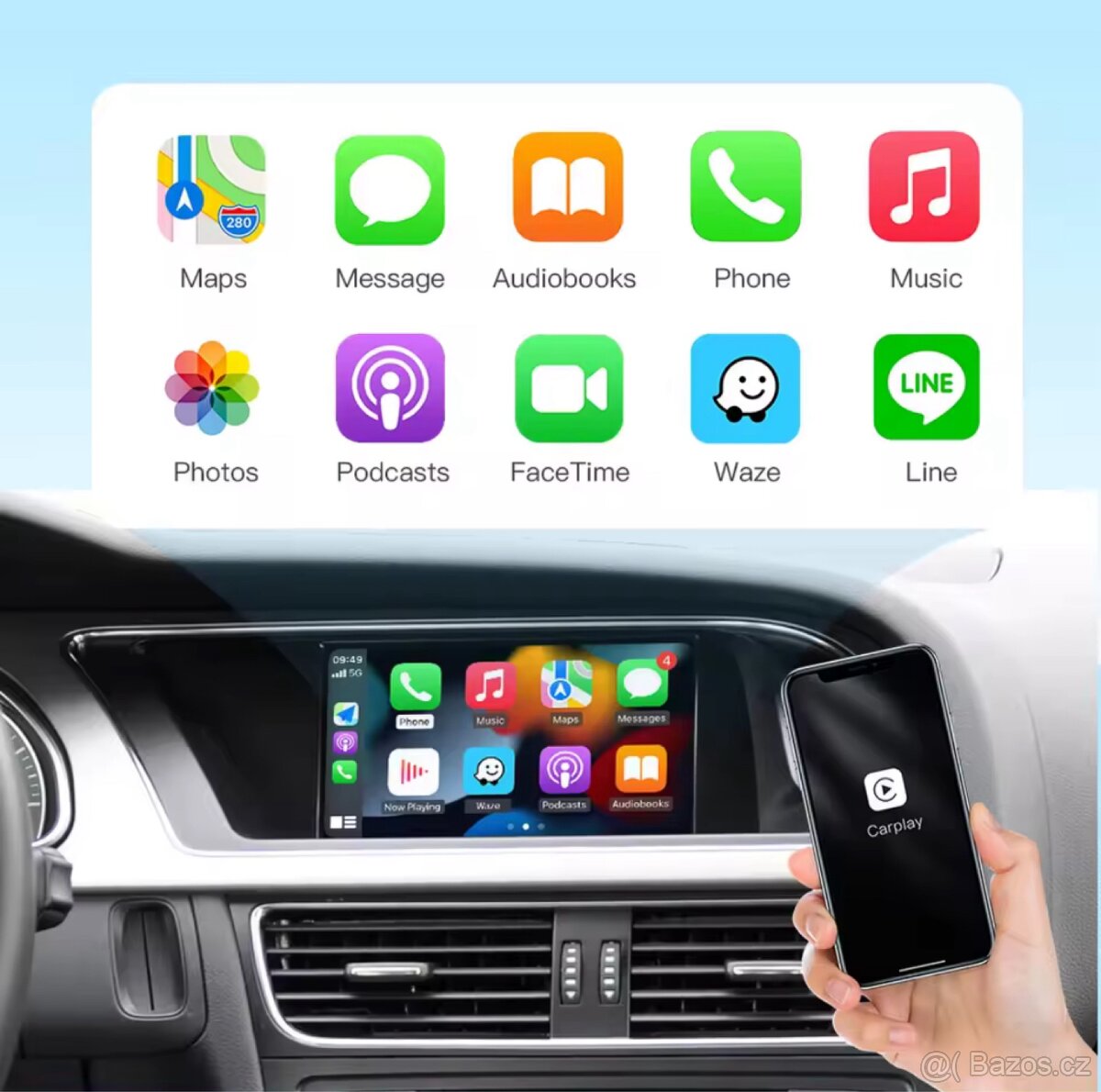 Prodám wifi Carplay / Andriod auto modul do Audi A4/A5/Q5