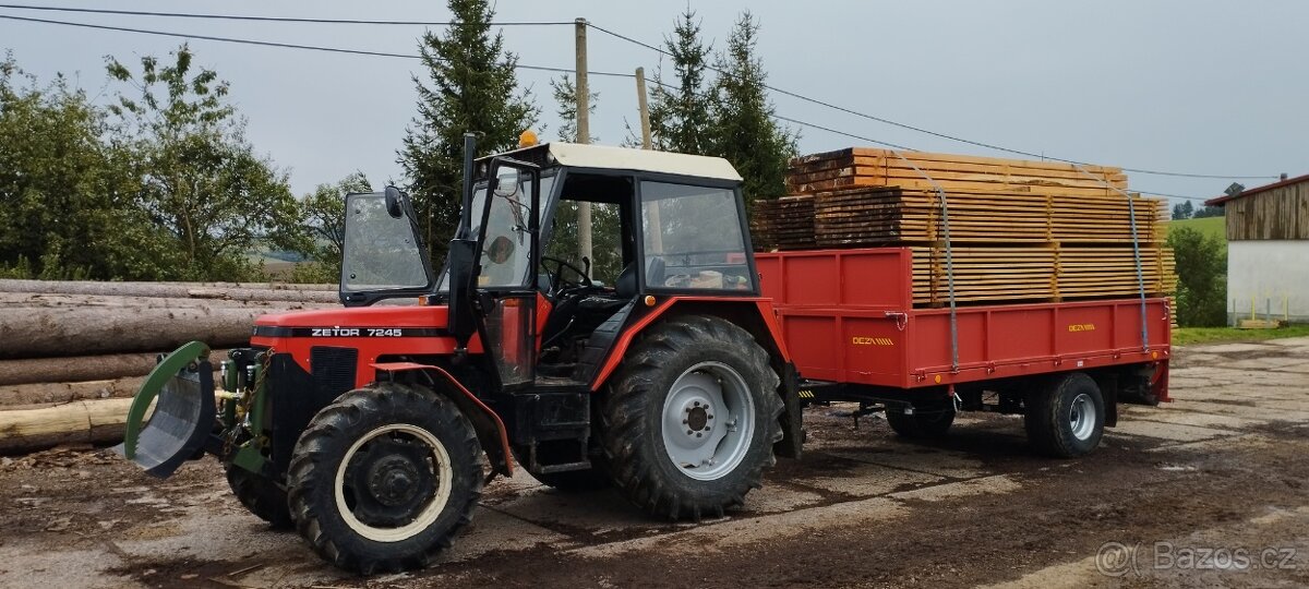 Zetor 7245 - 46 kW, STK, po GO, s rampovačem