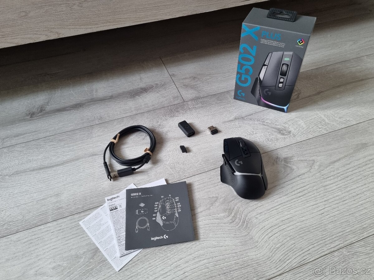 Herní myš Logitech G502 X Plus Lightsync Black RGB