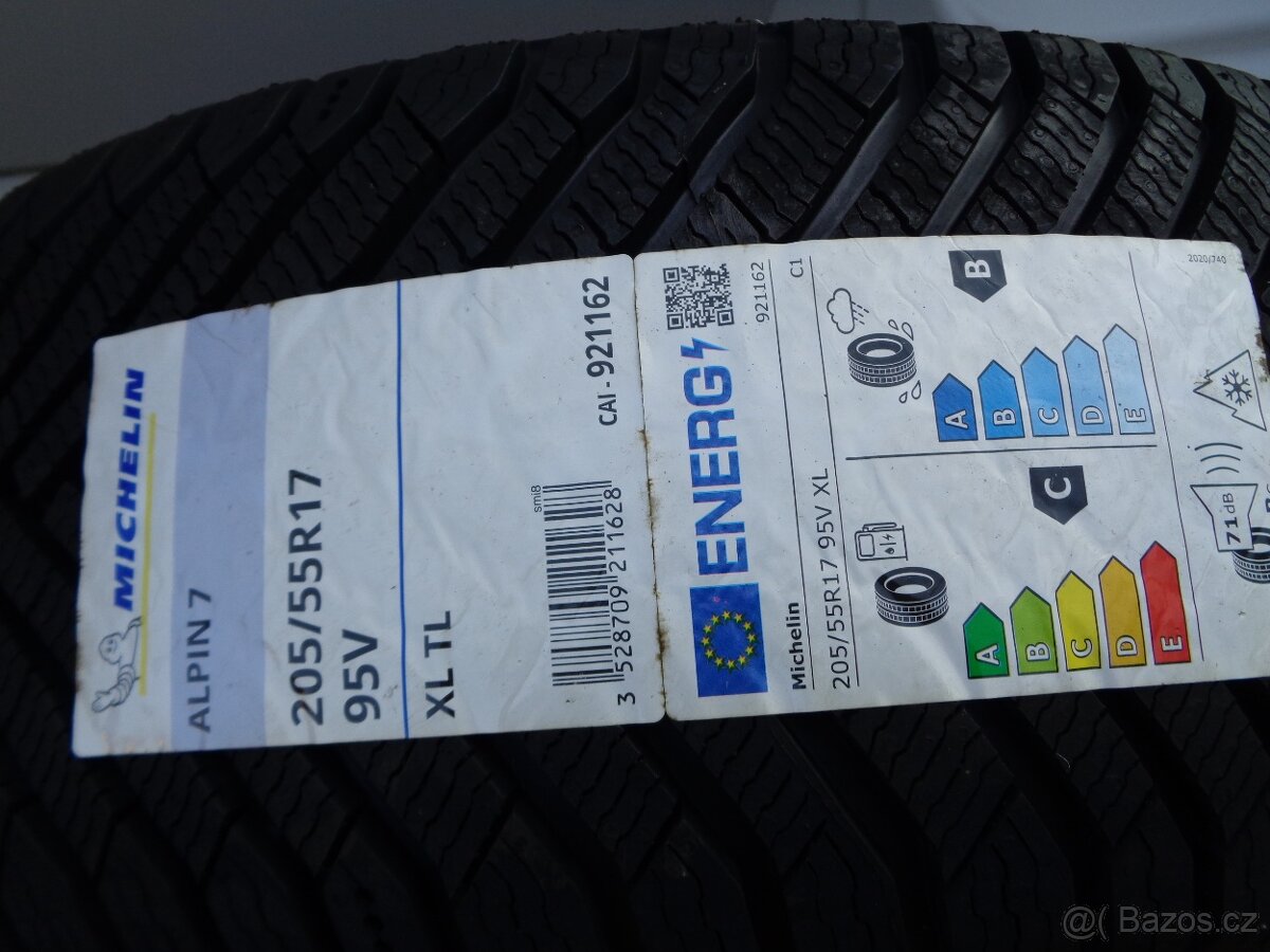 zimní nové 205 55 17 MICHELIN 205/55/17