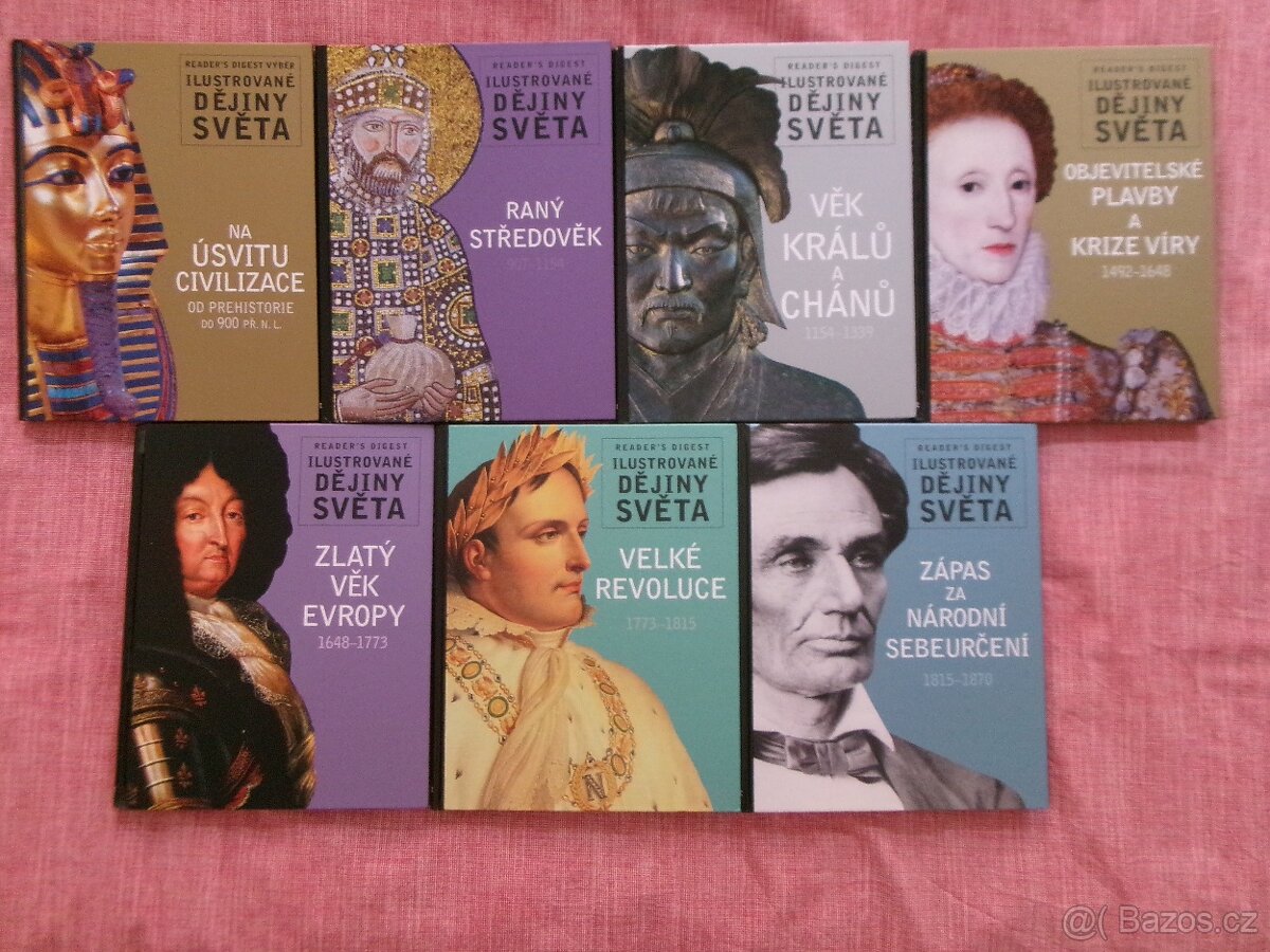 Ilustrované dějiny světa 1,4,5,7,8,9,10.