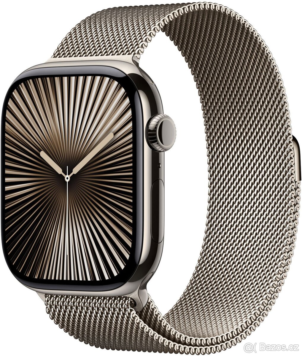 Apple Watch 46mm přírodní milánský tah - M/L