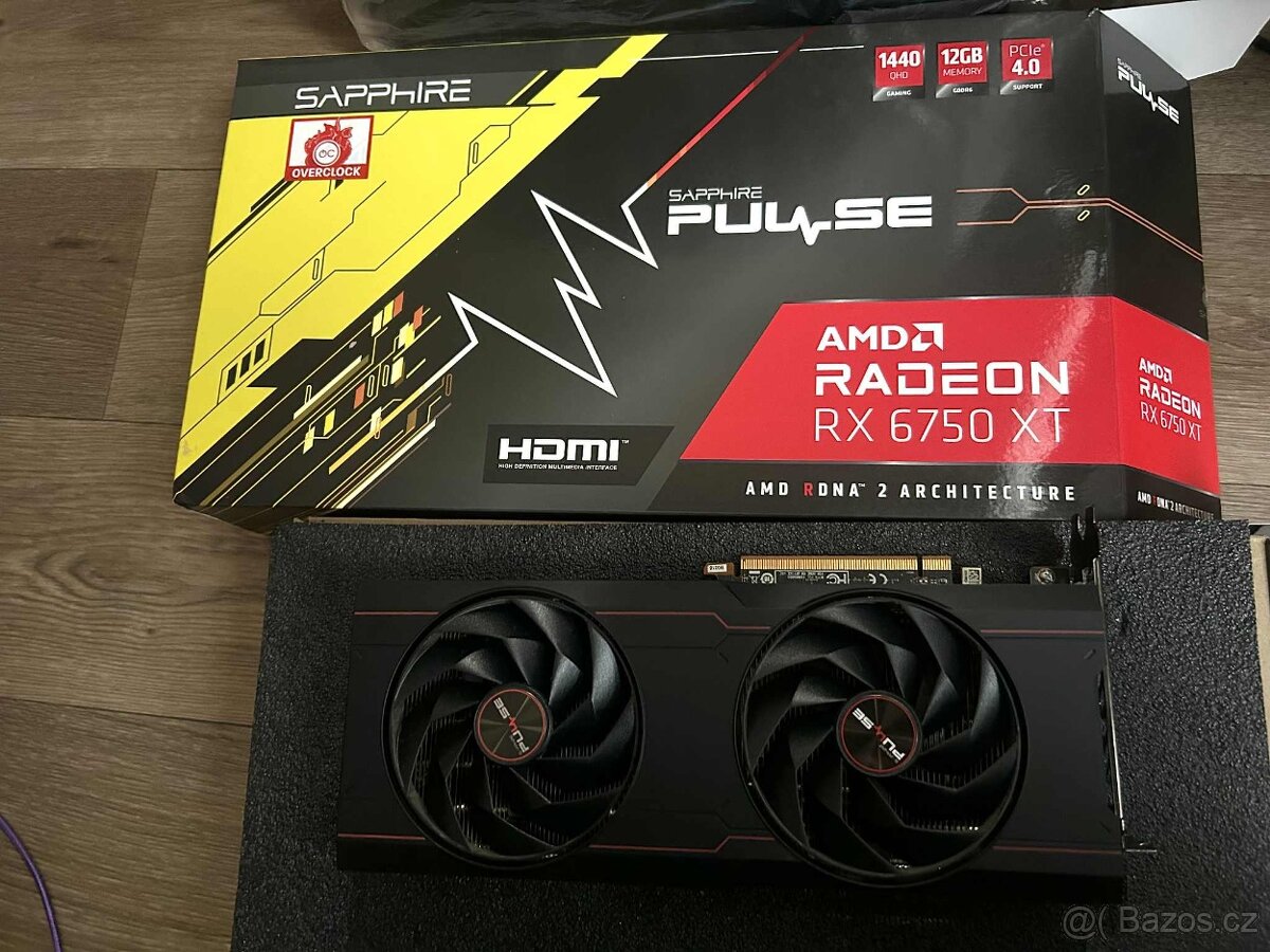 Graficka karta Sapphire Pulse rx 6750 xt 12GB