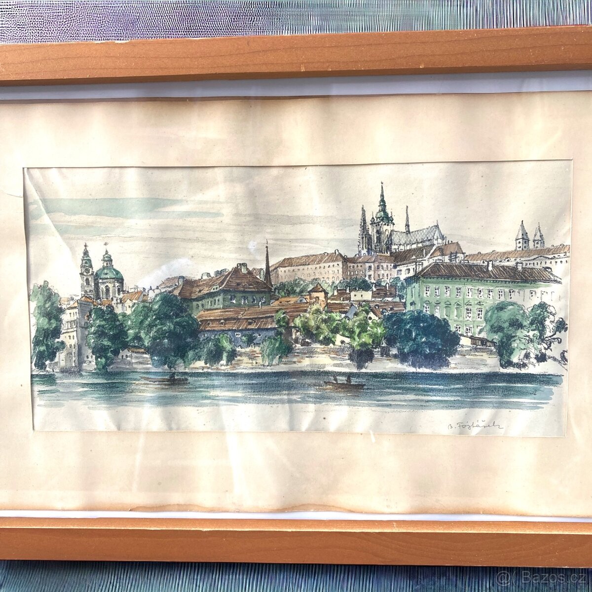 Obraz pohled Pražský hrad Bedřich Fojtášek