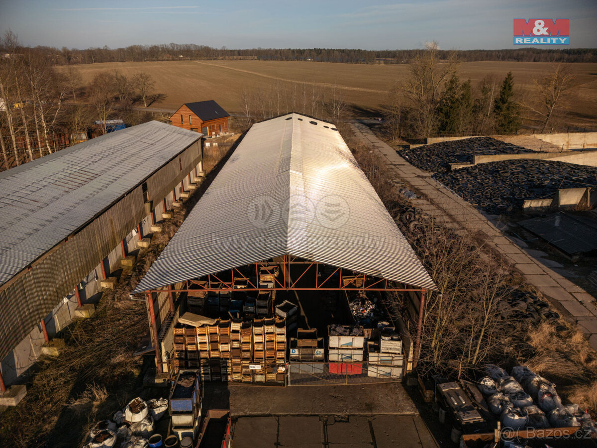 Pronájem skladu, 1228 m², Zvíkov u Lišova