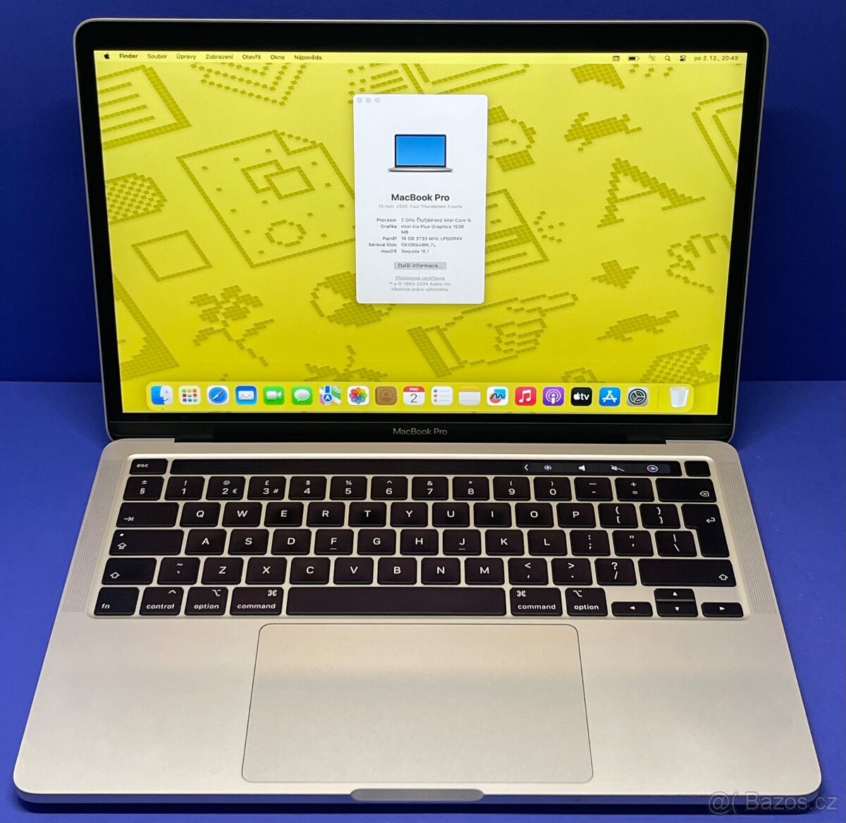 MacBook Pro 2020/16GB RAM/Intel i7/512GB SSD/Záruka