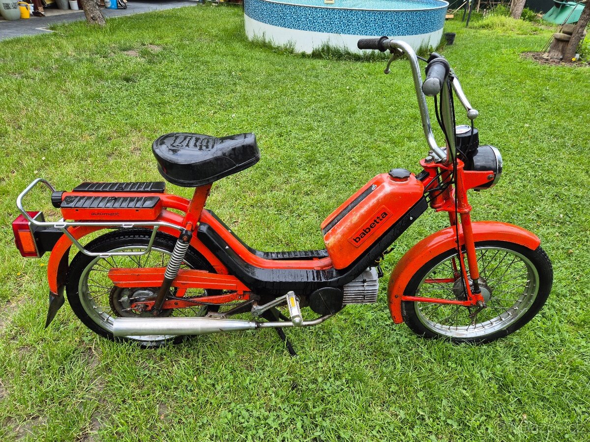 Babetta 210 s kartičkou, červená původní barva 8.