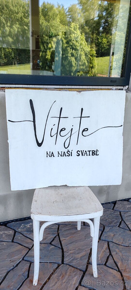 Svatební uvítací cedule