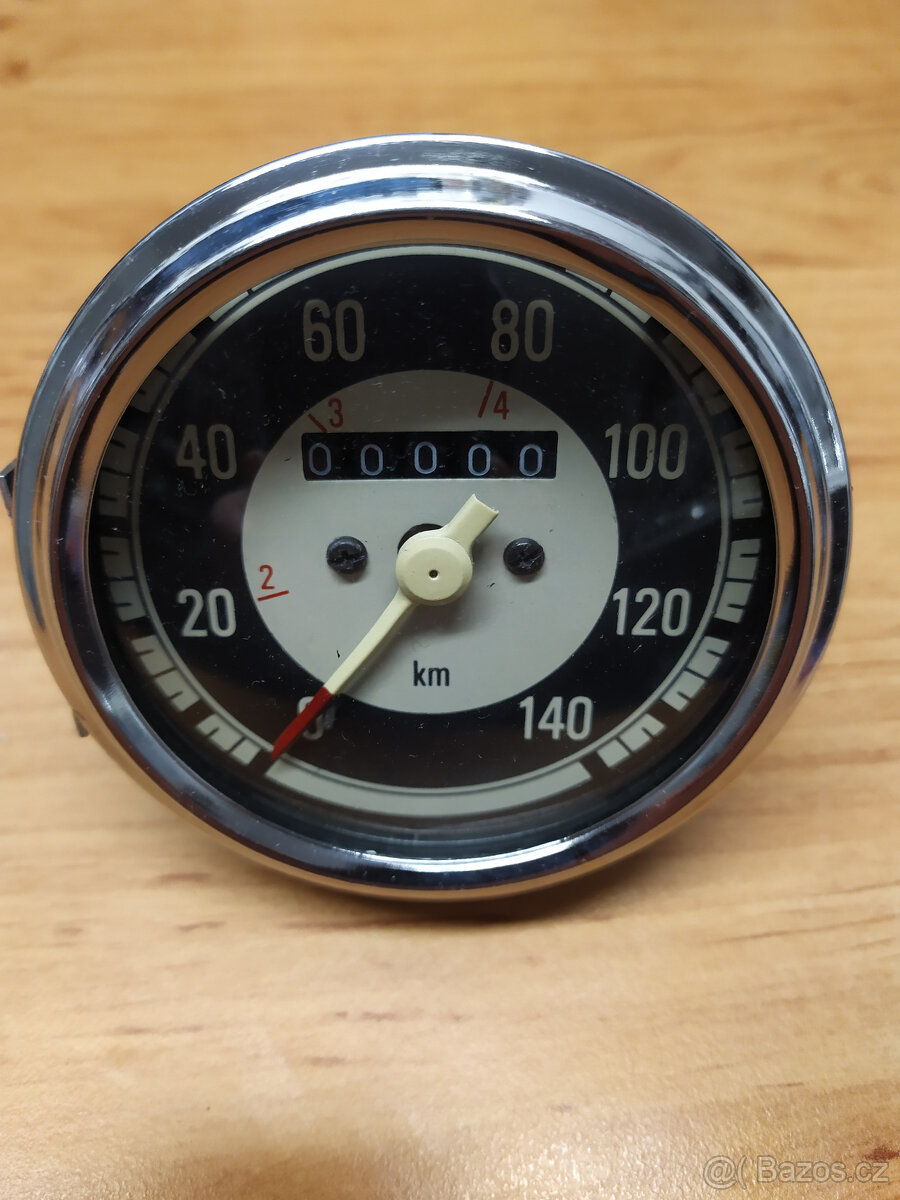 Tachometr 140 km/h Jawa Kývačka, Sport, ČZ - NOVÝ