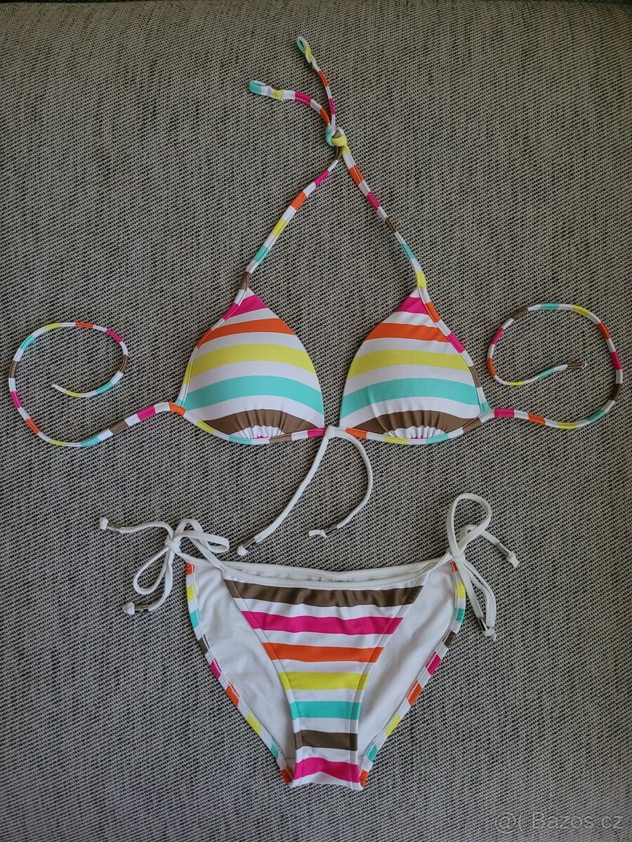 Dámské pruhované plavky zn. Seafolly, vel. S