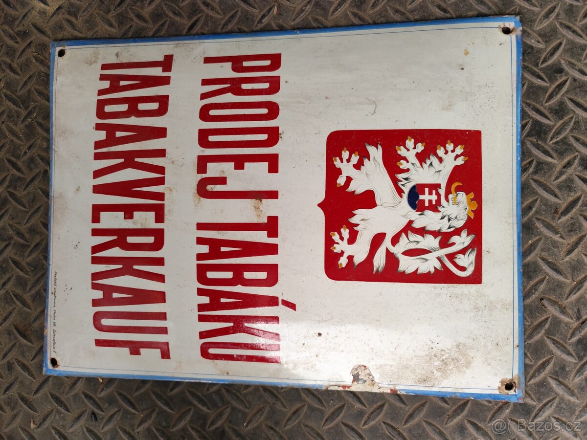 Smaltovaná cedule