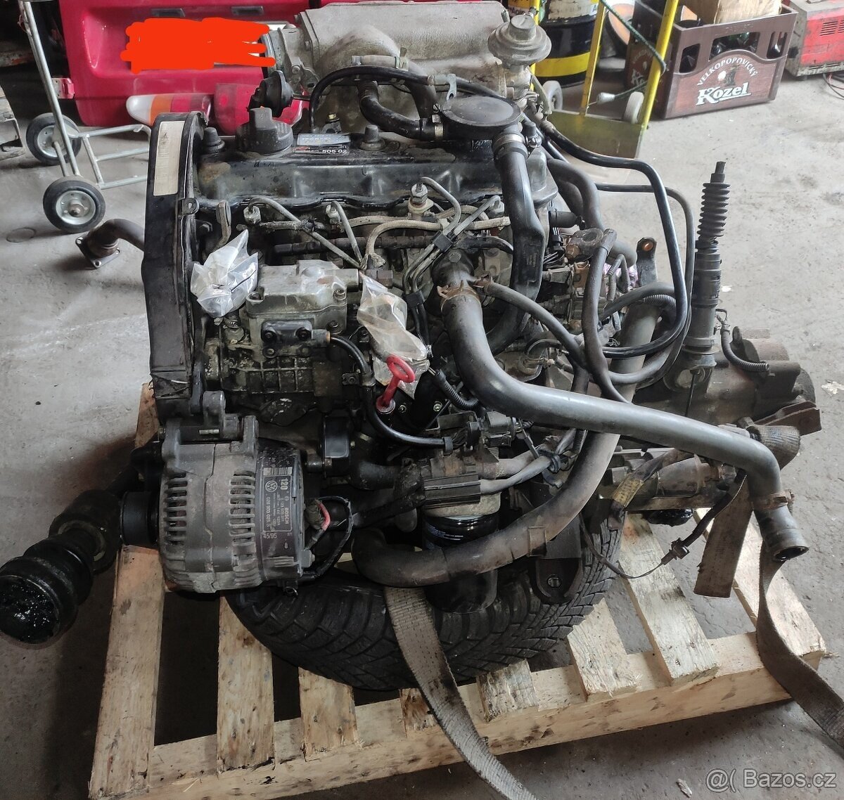 Motor 1.9 SDI AEY 47 kW, jen 187 tis km + paleta dílů