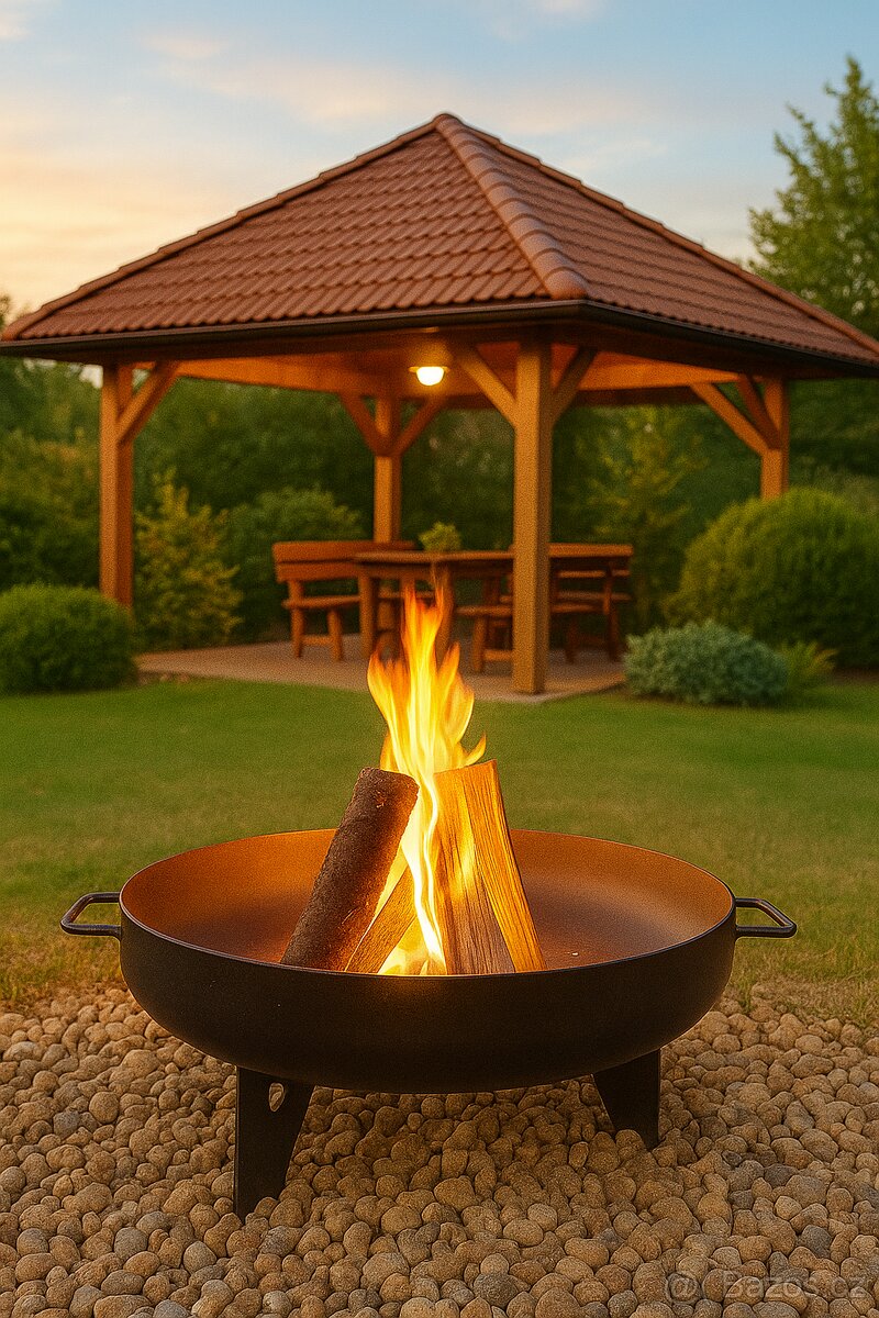 Přenosné ocelové ohniště 50cm