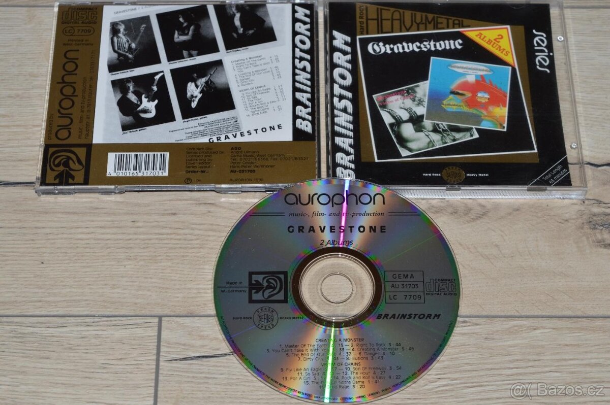 CD GRAVESTONE - CREATING A MONSTER / VICTIM OF CHAINS 1990