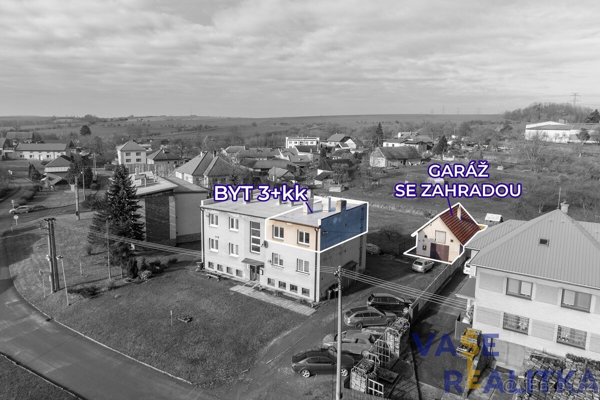 Prodej, byt 3+kk, Soběchleby, okr. Přerov