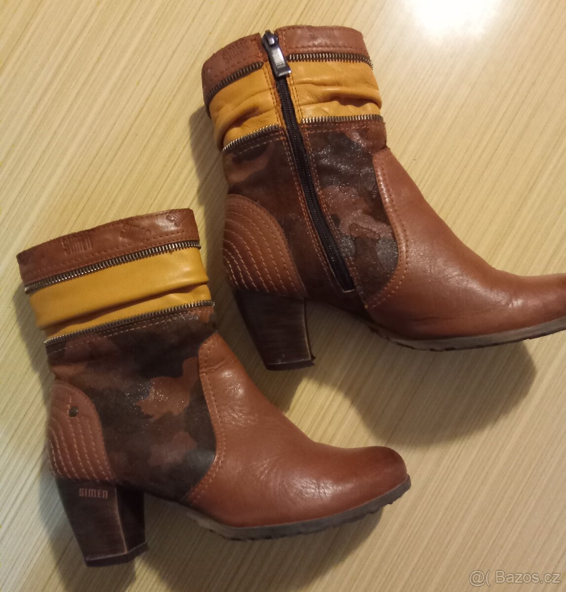 Kožené boty Simen, velikost 36