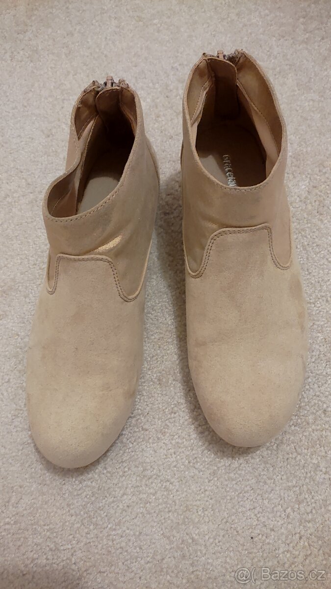 Béžové kotníčkové boty Graceland