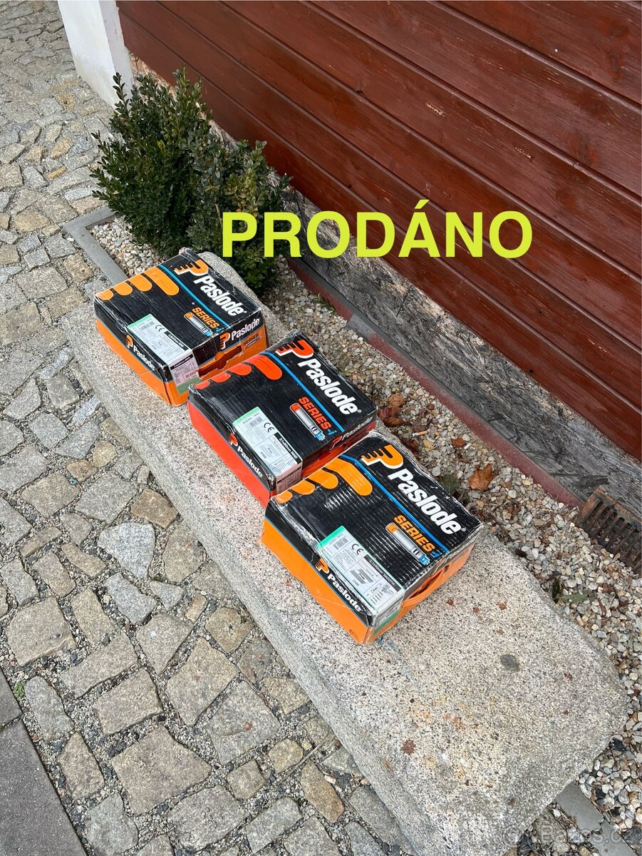 Prodám hřebíky do paslode Im90i
