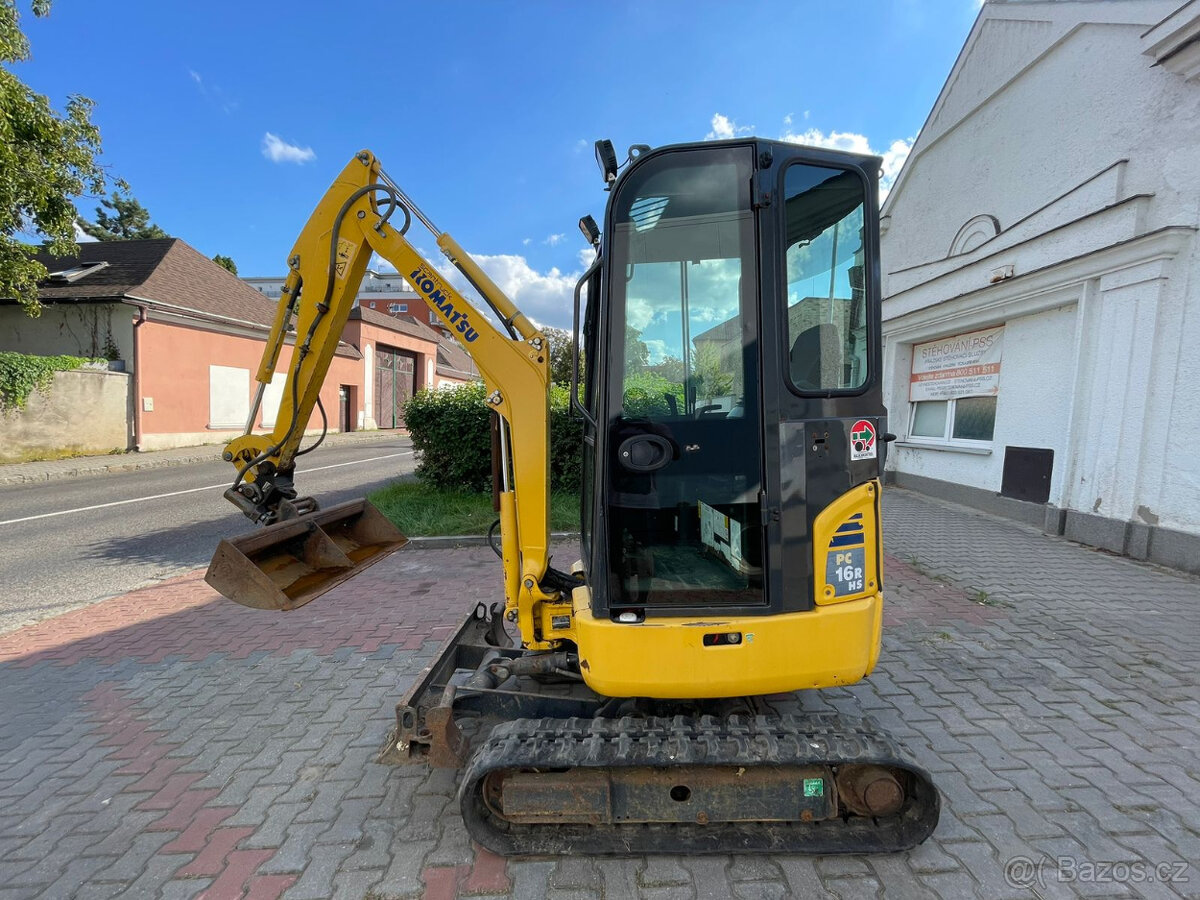Pásové Miniripadlo Komatsu PC16R r.v2013 Kubota Takeuchi