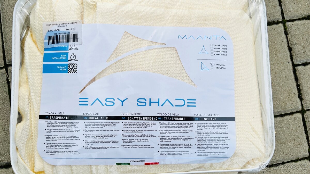 EasyShade Prodyšná Plachta