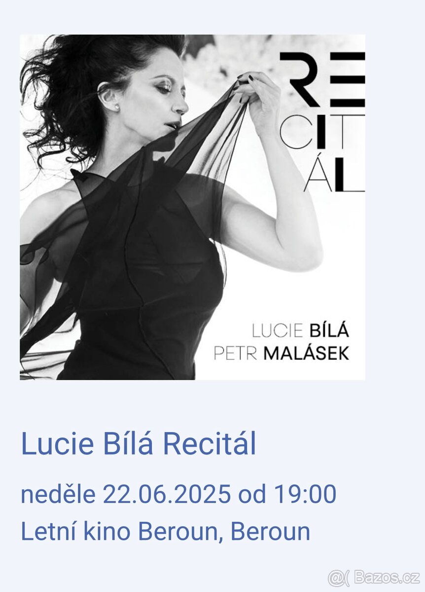 Vstupenky na Lucii Bílou