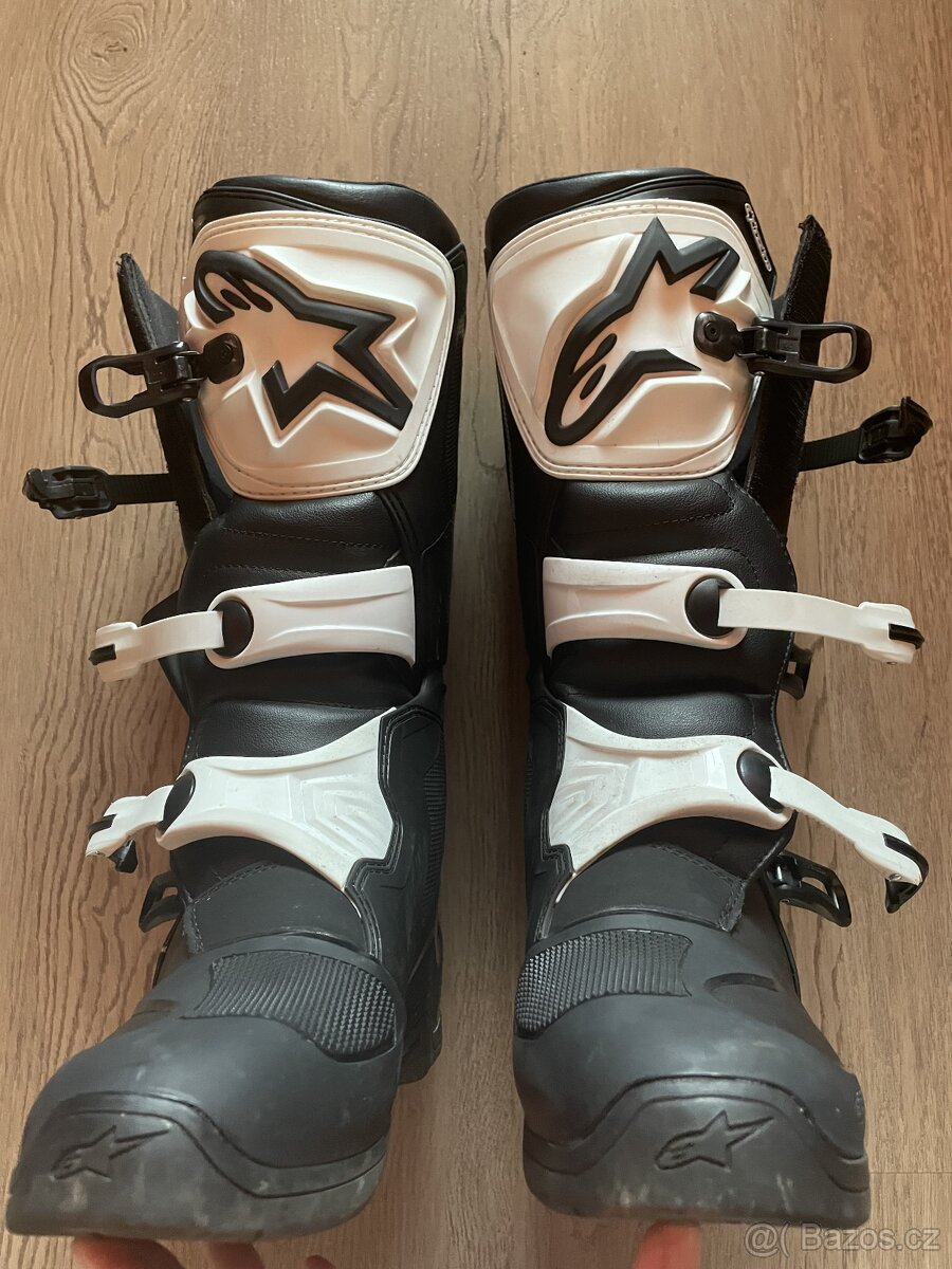 Motokrosové Boty Alpinestars Tech 3 Černá-Bílá