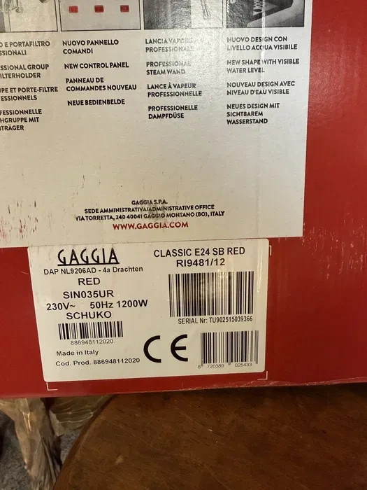 Gaggia RI9481/12