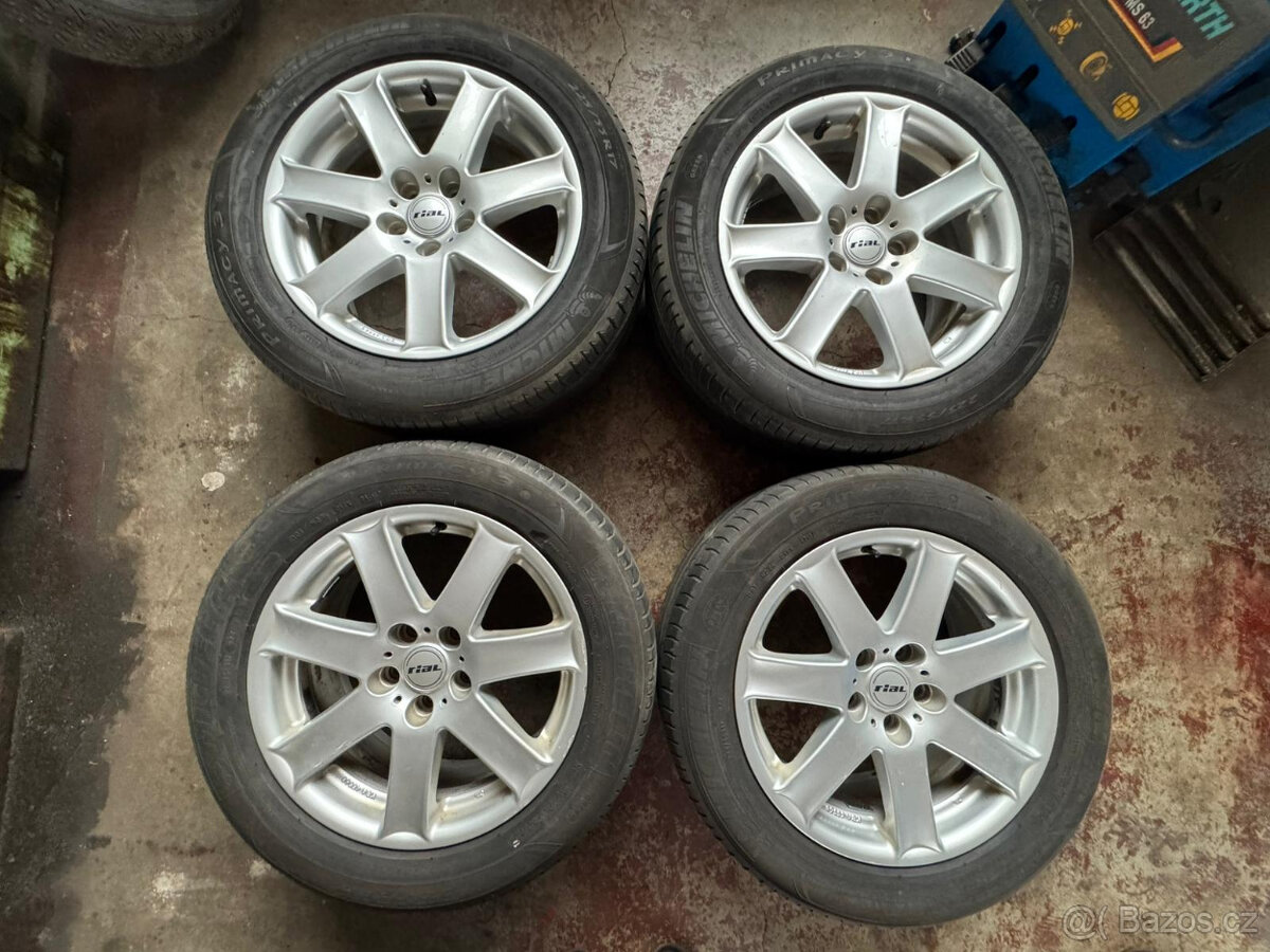 Alu kola RIAL 5x112 R17 s letním pneu 225/55 R17