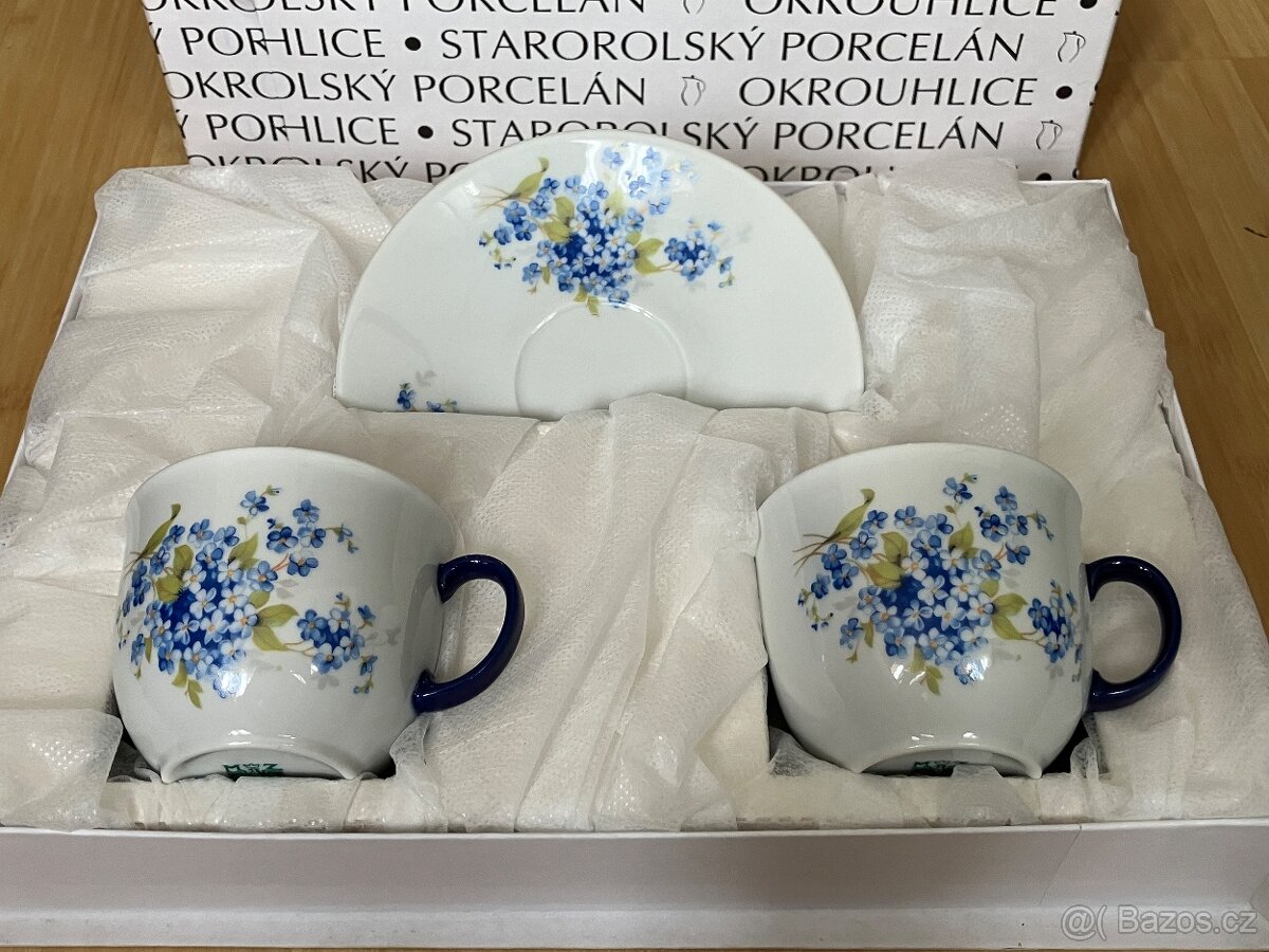 Starorolský porcelán,sada s pomněnkami