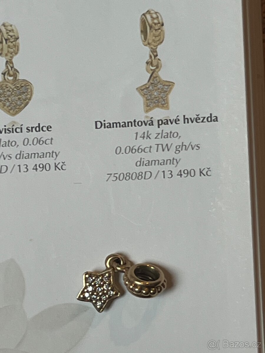 Zlatý přívěsek Pandora 585