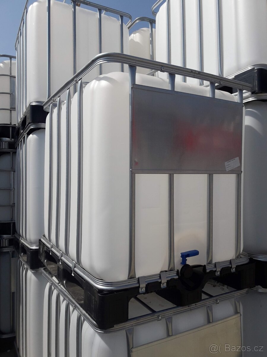 Vymytá IBC nádrž s tlakovou zkouškou