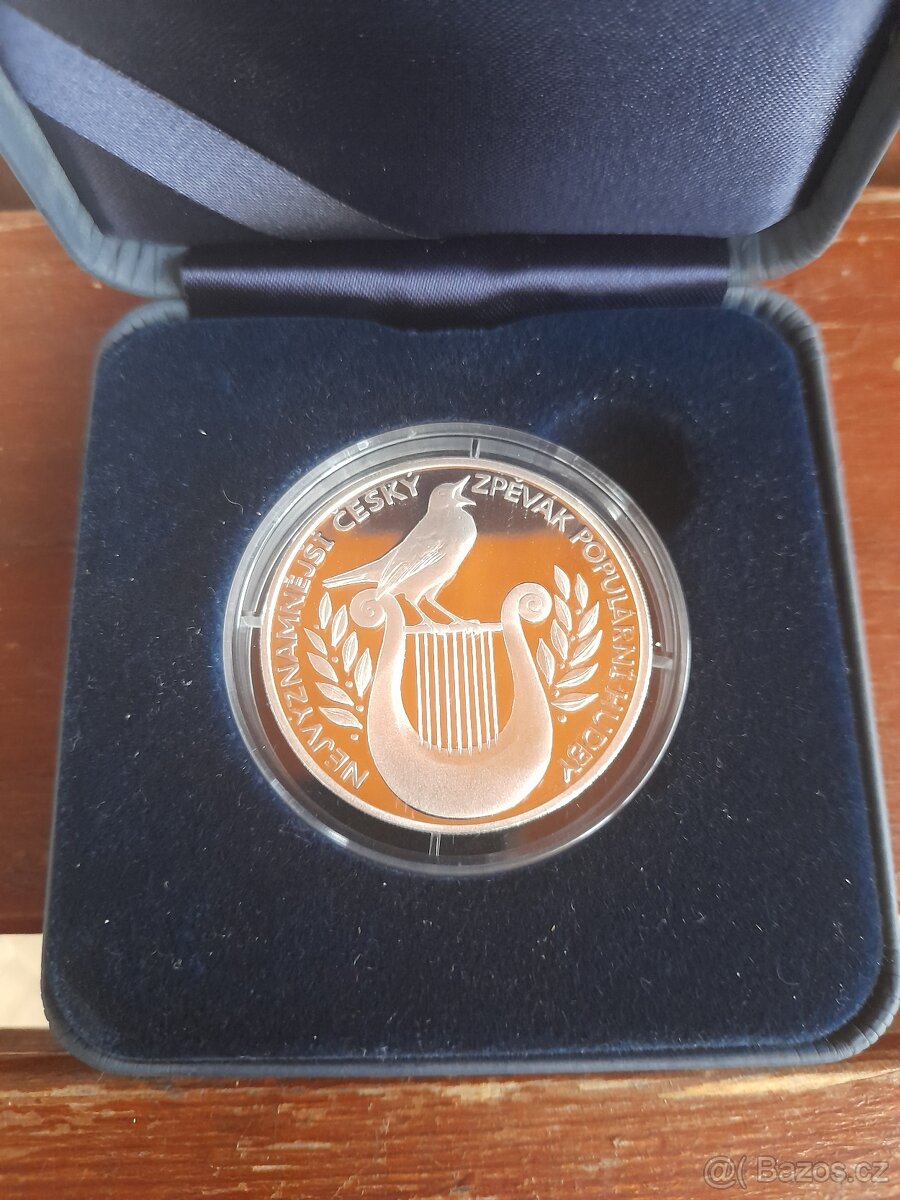 Stříbrná mince Karel Gott