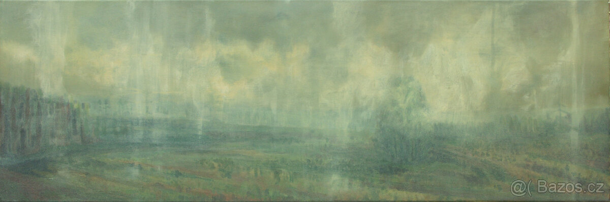 Obraz malba painting Krajina