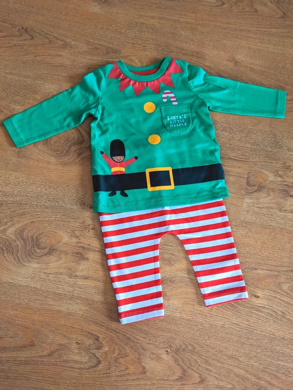 Vánoční skřítek - set, 62/68, F&F