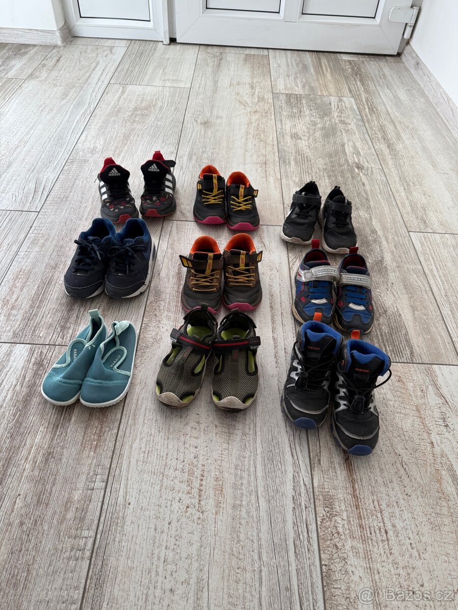 Boty Adidas, Nike, Babolat, Geox, Nabaiji