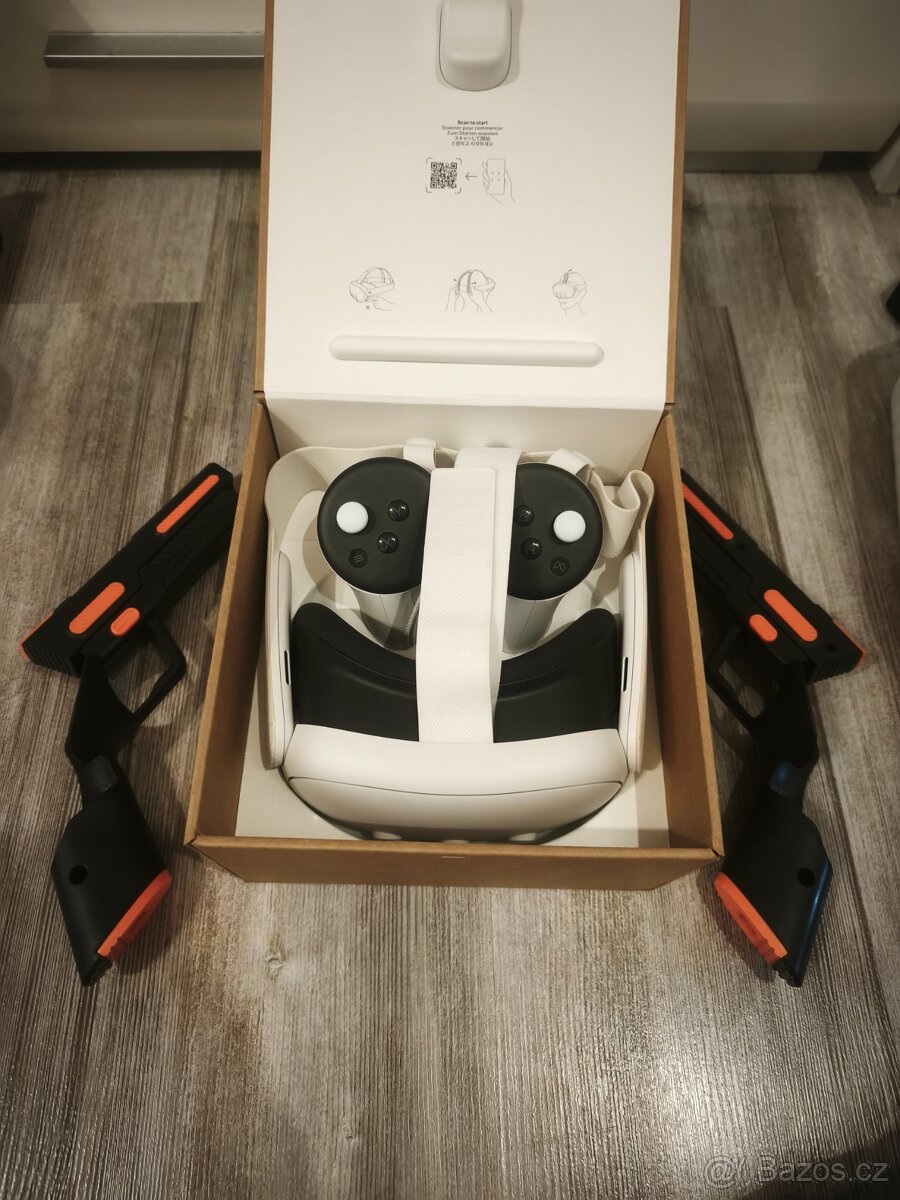 Meta Quest 3 512 GB + pistole + hra Arizona sunshine 2